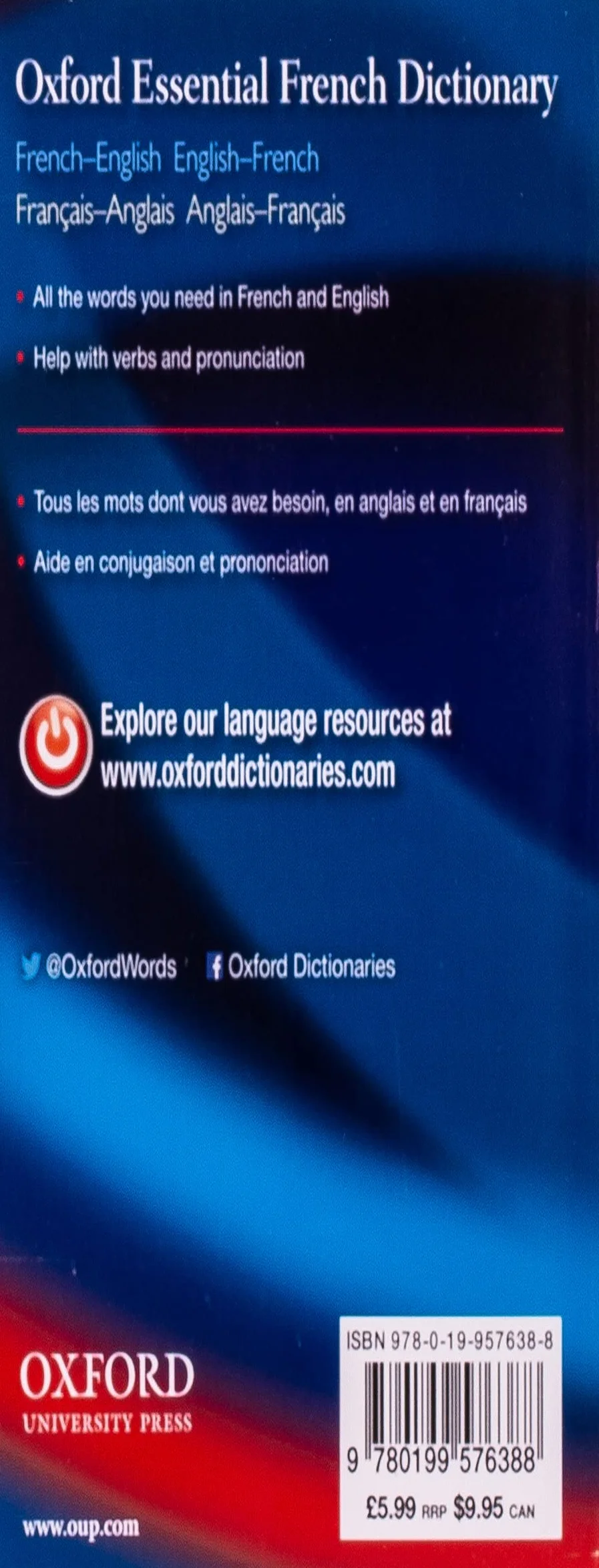 Oxford paperback french dictionary (french-english and english-french dictionary)