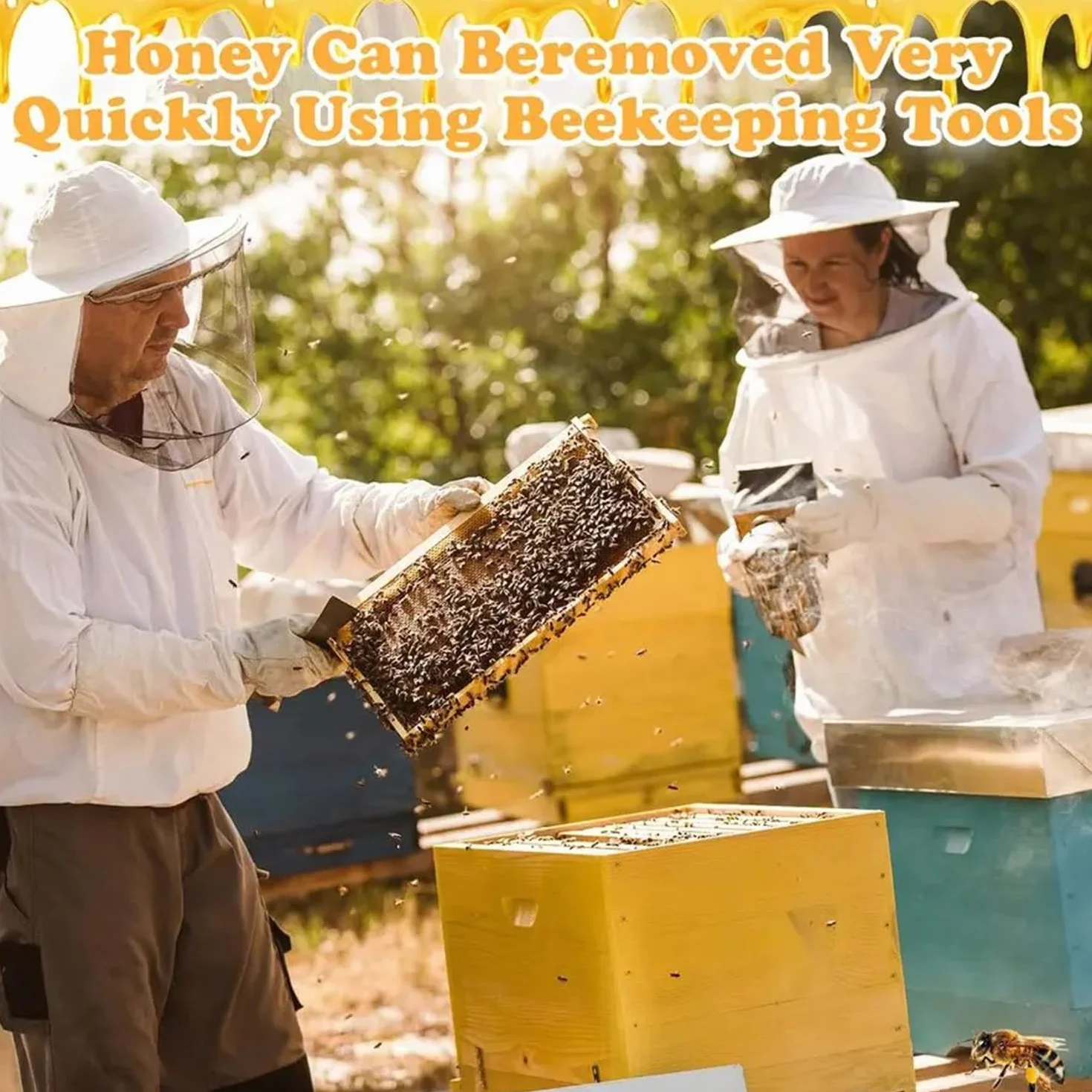 Akcesoria dla pszczelarzy, Beekeeping Supplies dłuto kijkowe, 27 szt., akcesoria pszczelarskie, narzędzia pszczelarskie i akcesoria, zawiera szczotkę pszczelą, haczyk J itp., dla profesjonalnych