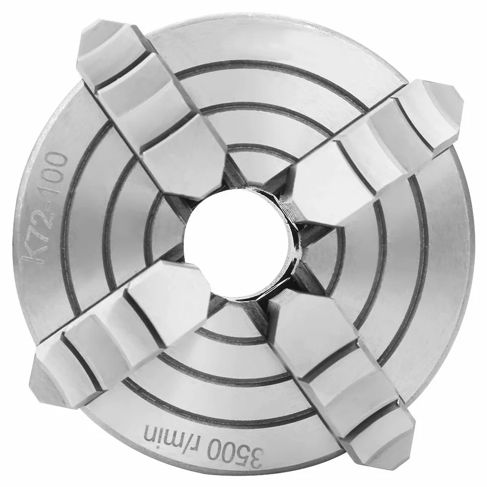 Metalowy Uchwyt Tokarski, 4-calowy SANOU K72-100 4-szczękowy Niezależny, Odwracalny Metalowy Uchwyt Tokarski Akcesoria do Maszyn Tokarskich, Uchwyt, Uchwyt Narzędziowy