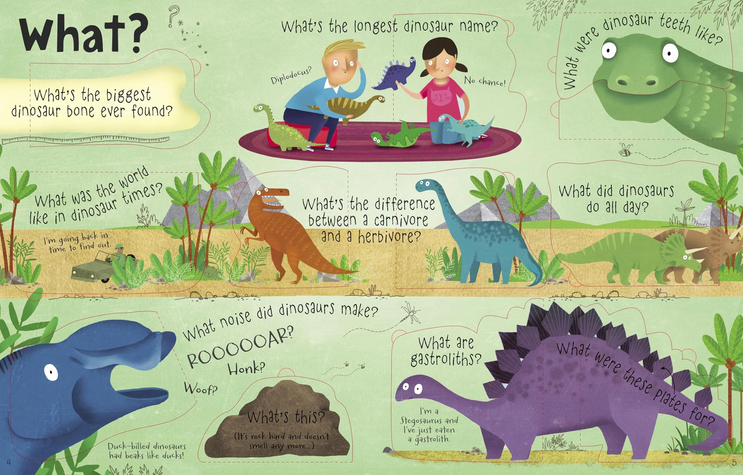 Lift-the-flap Questions and Answers about Dinosaurs (Lift-the-Flap Questions and Answert): 1 (Questions & Answers)