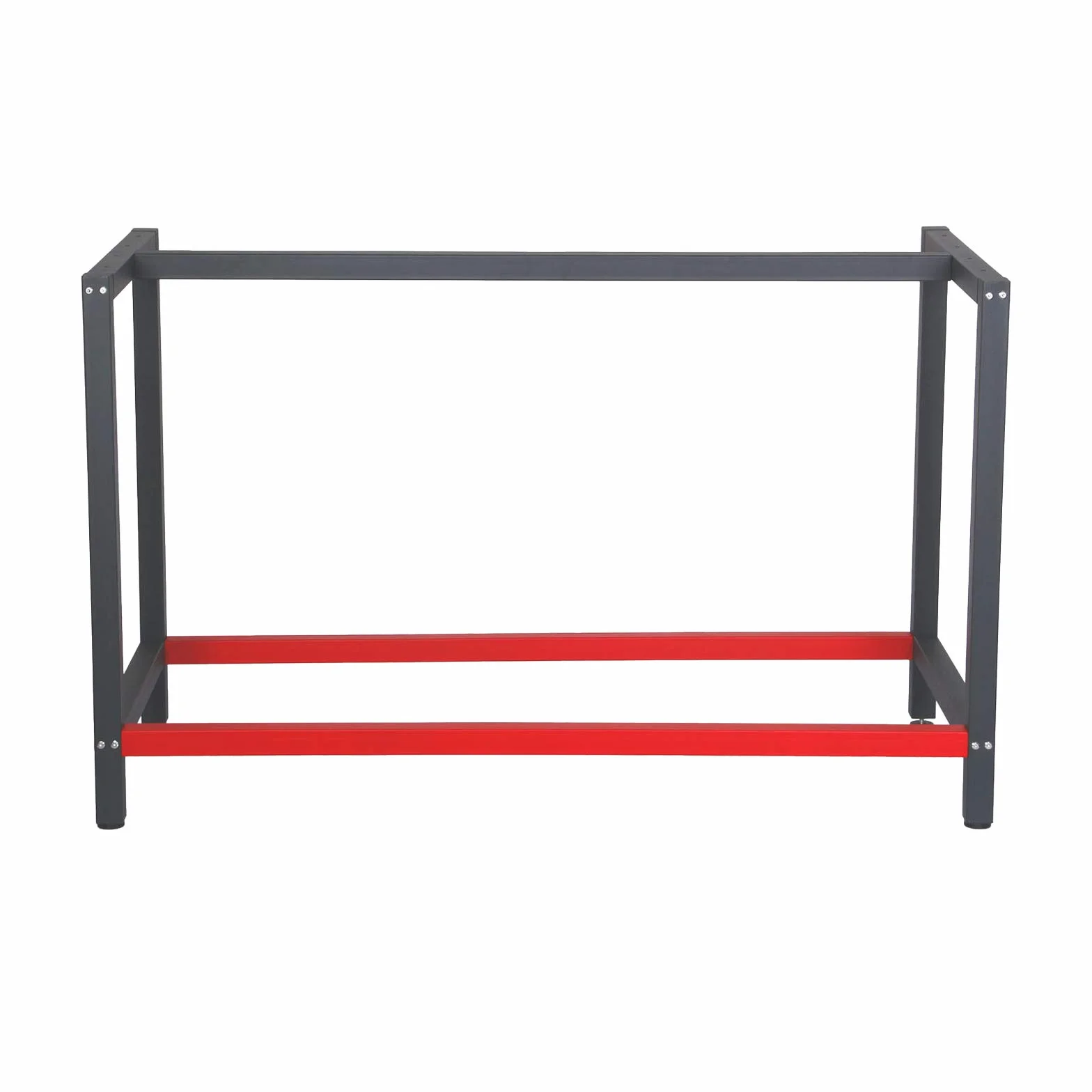 Wiltec Stelaż stołu warsztatowego 125 x 57 x 81 cm ze stali, stelaż stołu warsztatowego w kolorze antracytowym czerwonym, stelaż stołu maks. 200 kg jako stół warsztatowy, stół roboczy i kredens