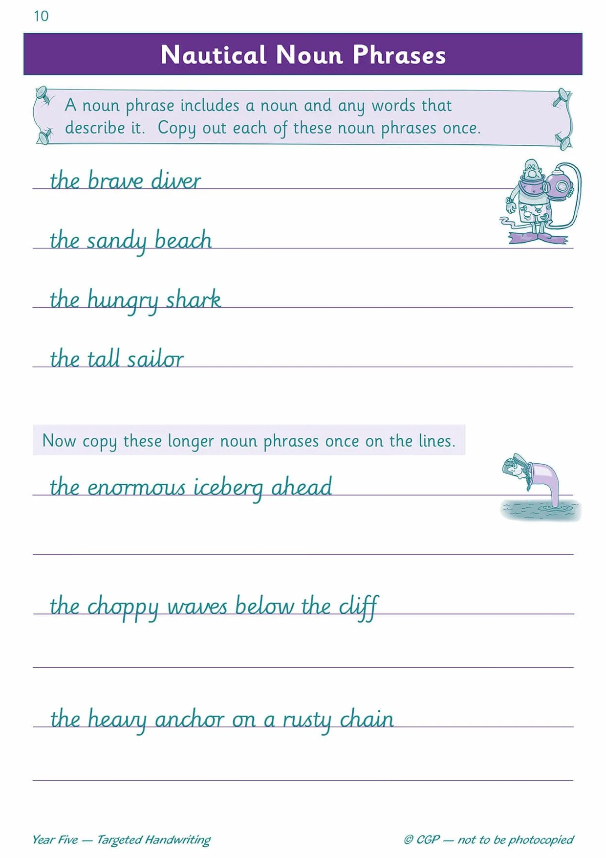 KS2 English Year 5 Handwriting Targeted Practice Book