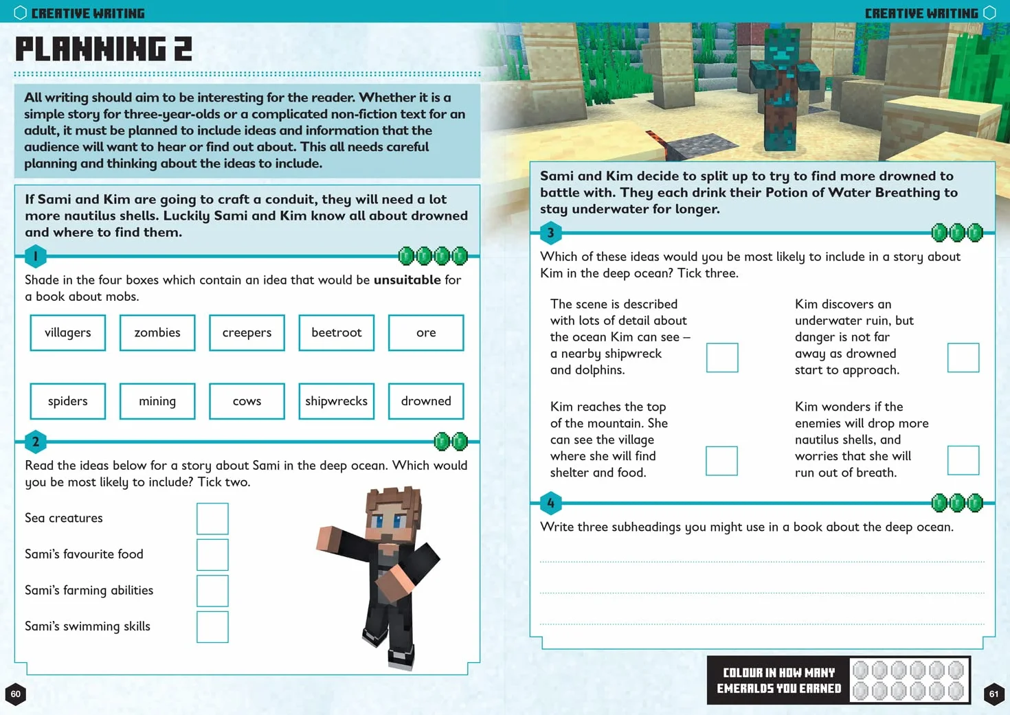 Minecraft English Ages 8-9: Official Workbook