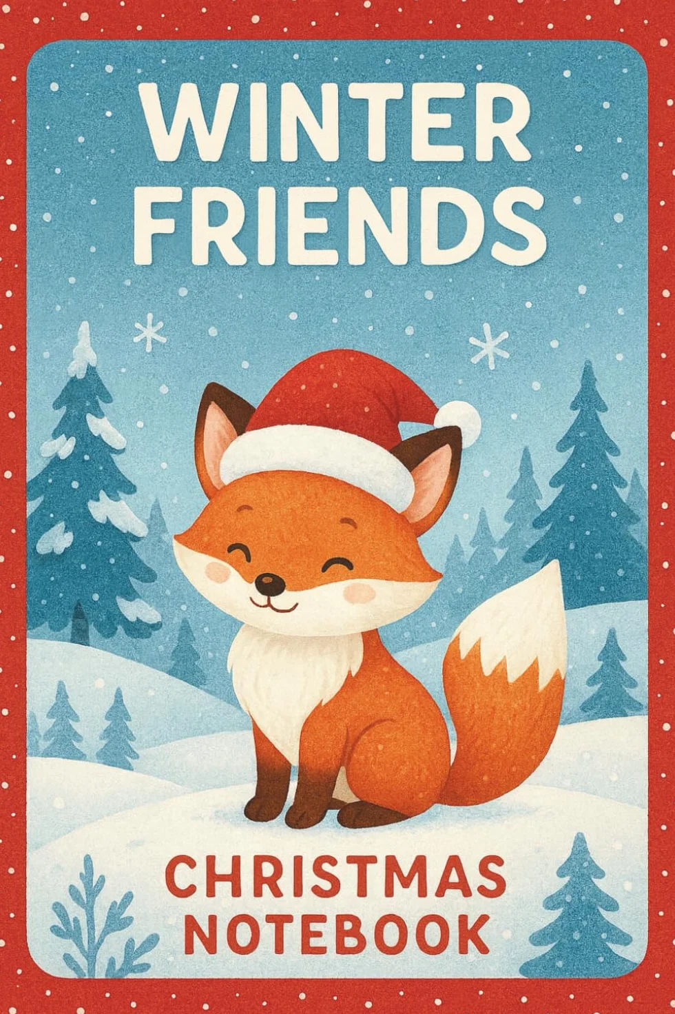 Winter friends: Christmas notebook for children little fox