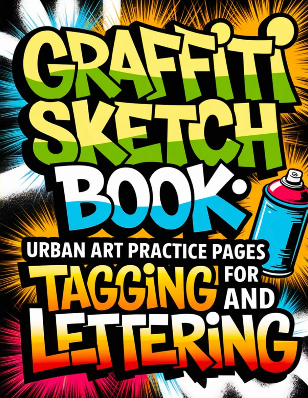 Graffiti Sketch Book: Urban Art Practice Pages for Tagging and Lettering