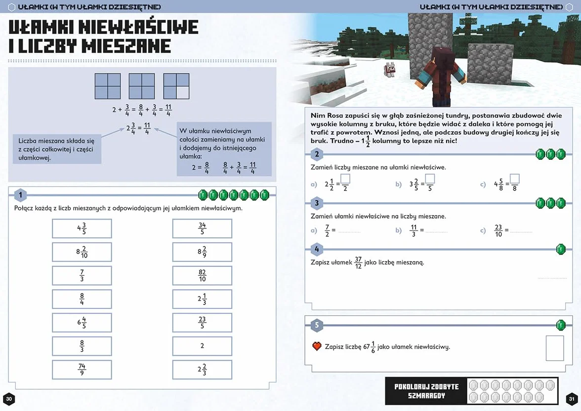 MATEMATYKA. MEGAZADANIA. MINECRAFT