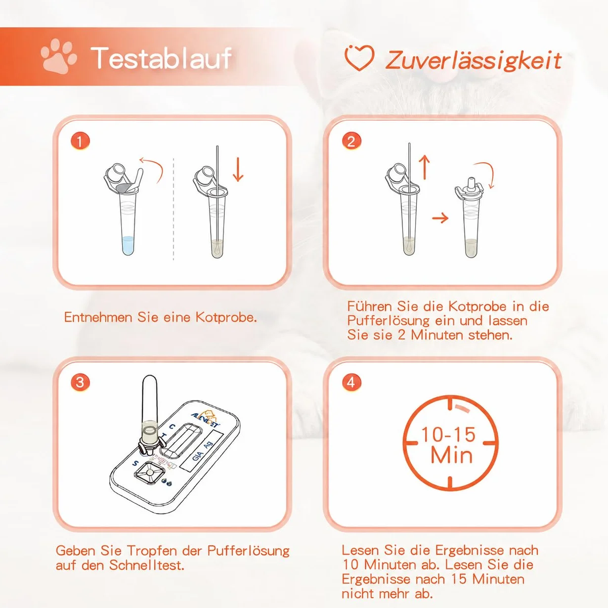 7 testów Giardia szybki test dla psów i kotów – test Giardia niezawodny jako test na pasożyty jelitowe i biegunkę – dla psów i kotów w Giardia