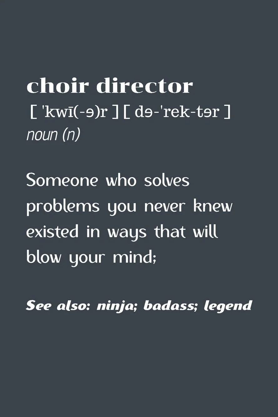 Choir Director Gifts: Lined Notebook