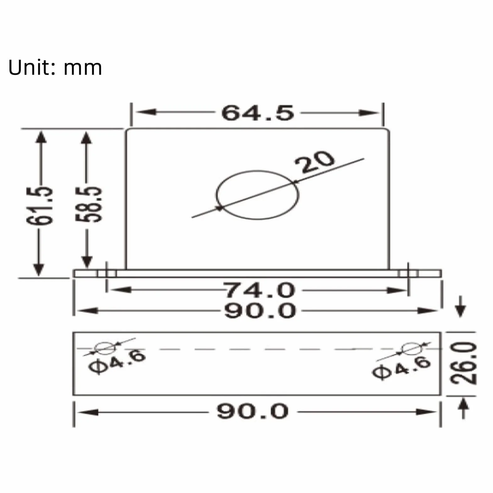 Przetwornik Prądu AC 4-20mA 0-50A SZT15-CH-420E Czujnik Transformator