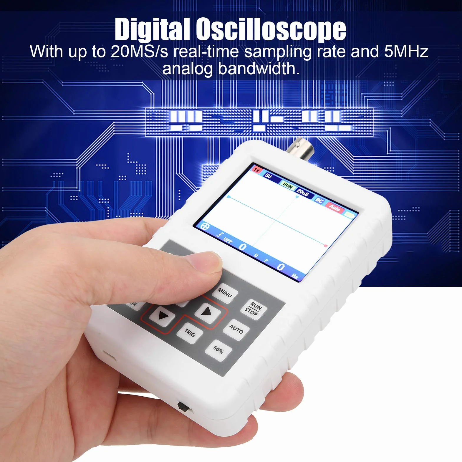 Oscyloskop ręczny 2,4 cala TFT LCD 5MHz 20MS/s 16 MB 1200 mAh