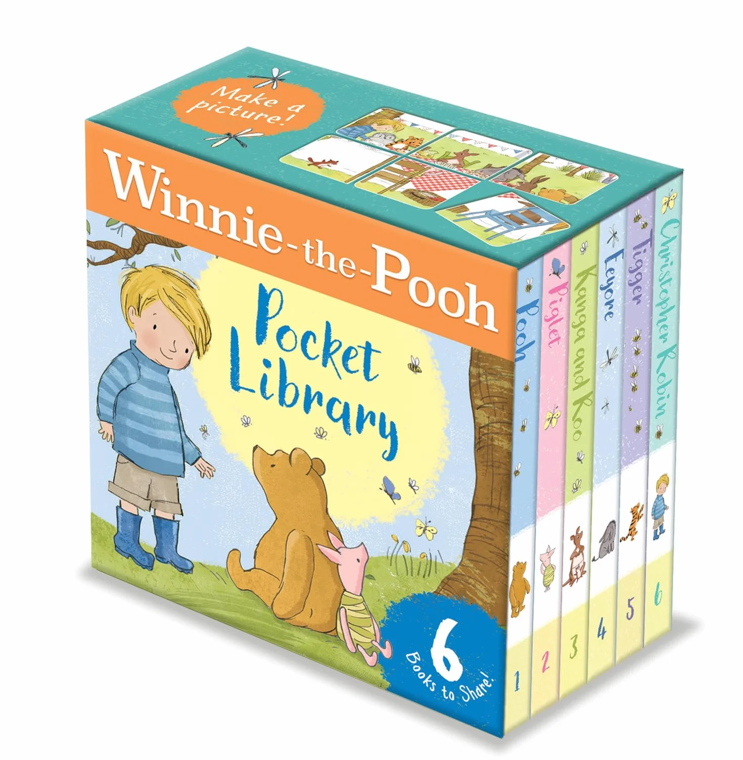 Winnie-the-Pooh Pocket Library: Pocket-Sized Fully Illustrated Books Perfect For Young Fans of Classic Pooh When Out And About
