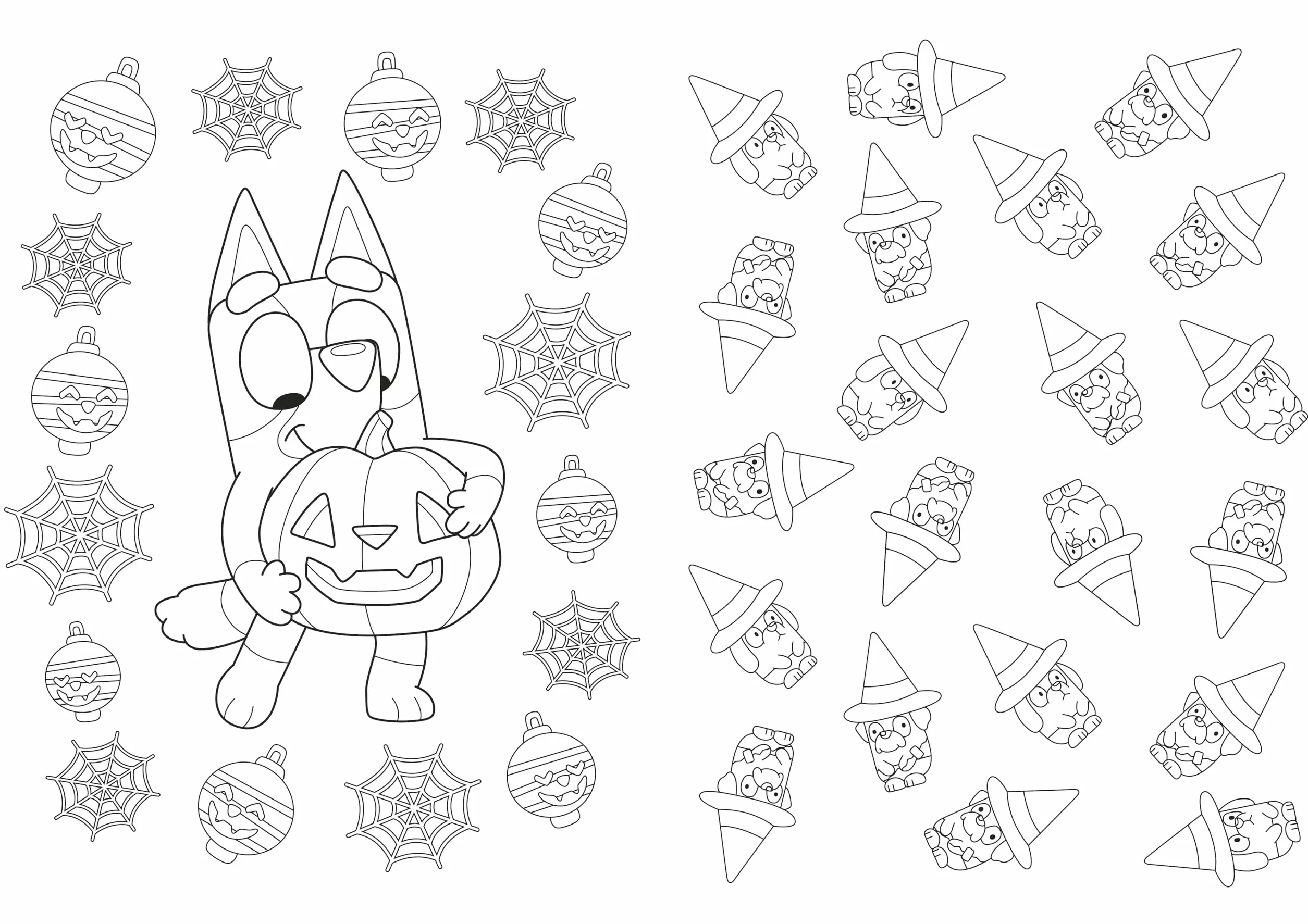 Bluey: Hooray It’s Halloween!: A Halloween colouring book