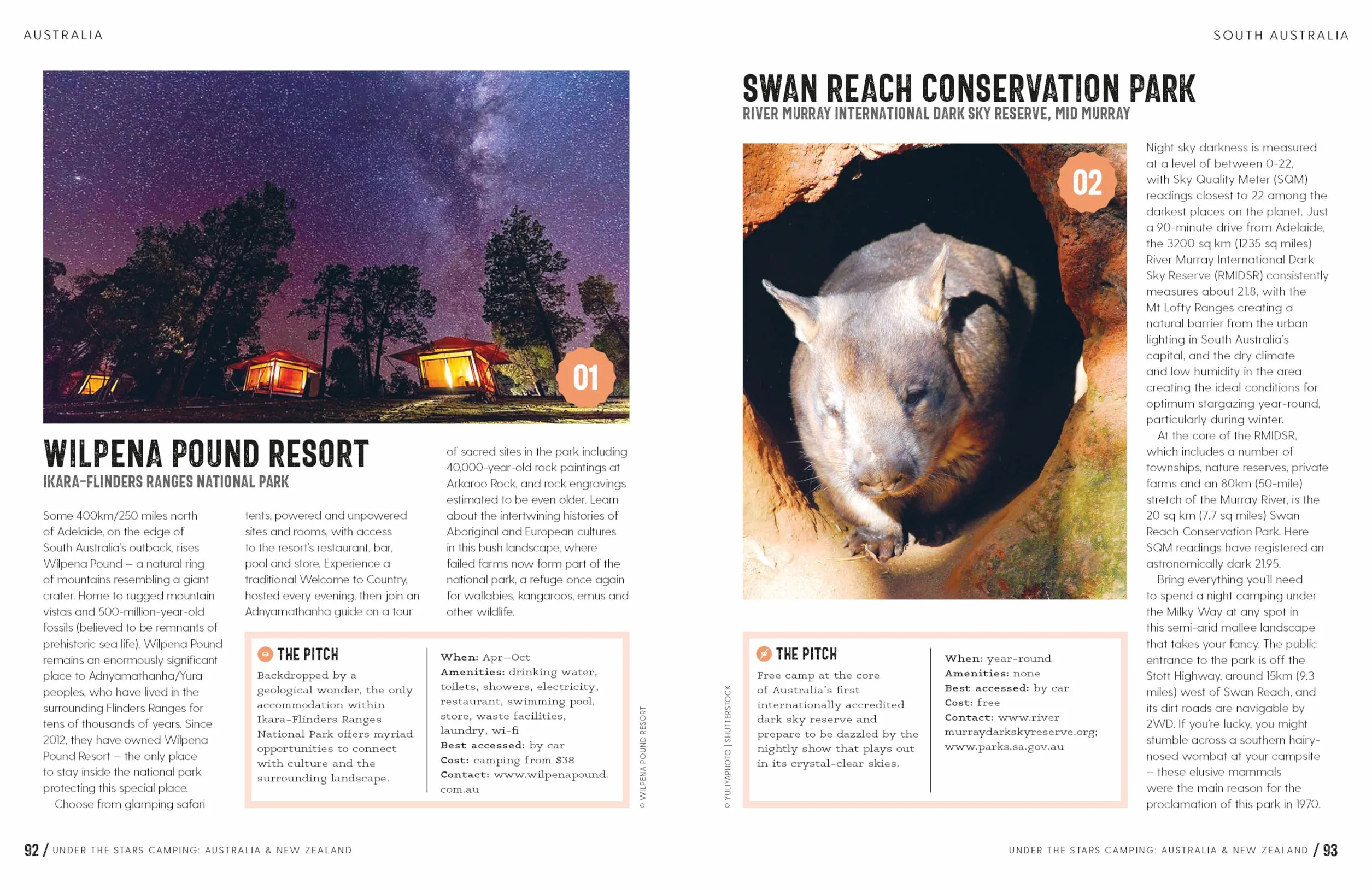 Under the Stars Australia and New Zealand 1ed -anglais-: 200 Amazing Places Beneath the Night Sky | Wild Camping to Cabins & Huts | Best Sights & Activities Nearby