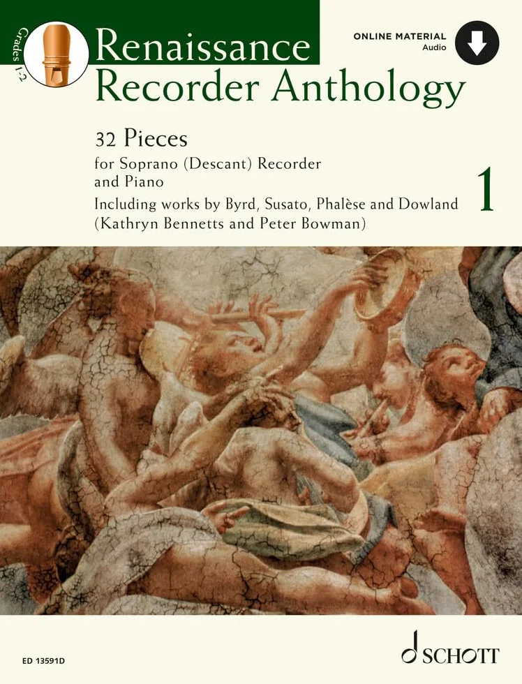 Schott anthology series: Vol. 1 Renaissance recorder anthology 1, 32 pièces pour flûte à bec