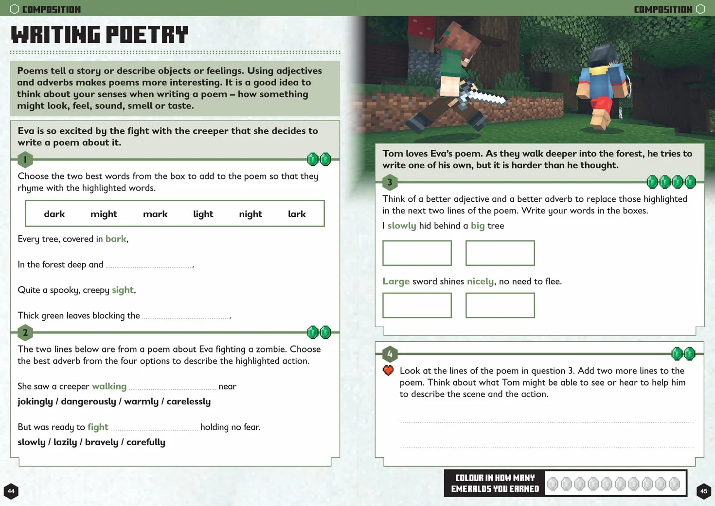 Minecraft English Ages 6-7: Official Workbook