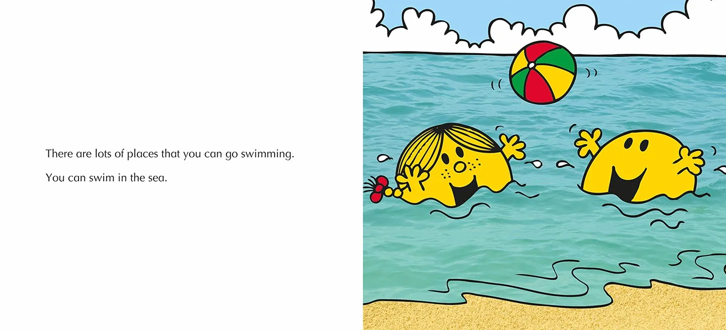 Mr. Men Little Miss go Swimming: A Brilliantly Funny Children’s Illustrated Book about Learning to Swim