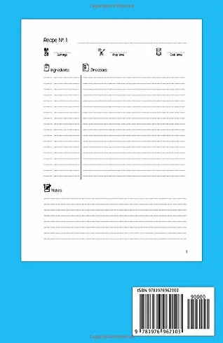 Our Family Cookbook: The blank recipe journal (half-letter format) to write in all your favorite family recipes and notes!