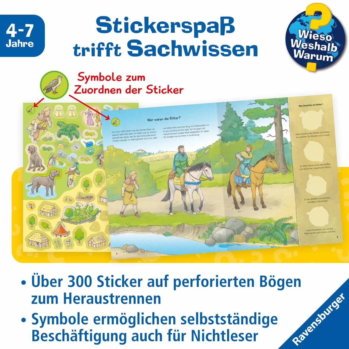 Wieso? Weshalb? Warum? Stickerheft: Ritter