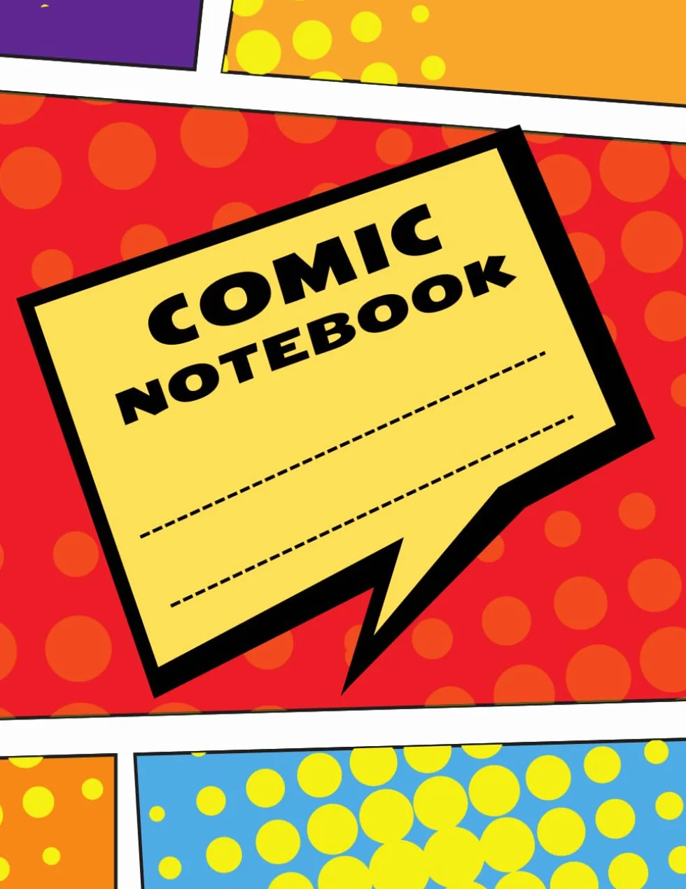 Comic Notebook: Create Your Own Comic Book, Notebook With Empty Clouds for Drawing and Writing.