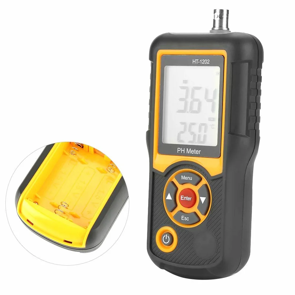 HT-1202 Cyfrowy tester wody, precyzyjny tester jakości wody Tester pH mV Miernik temperatury 0~14PH