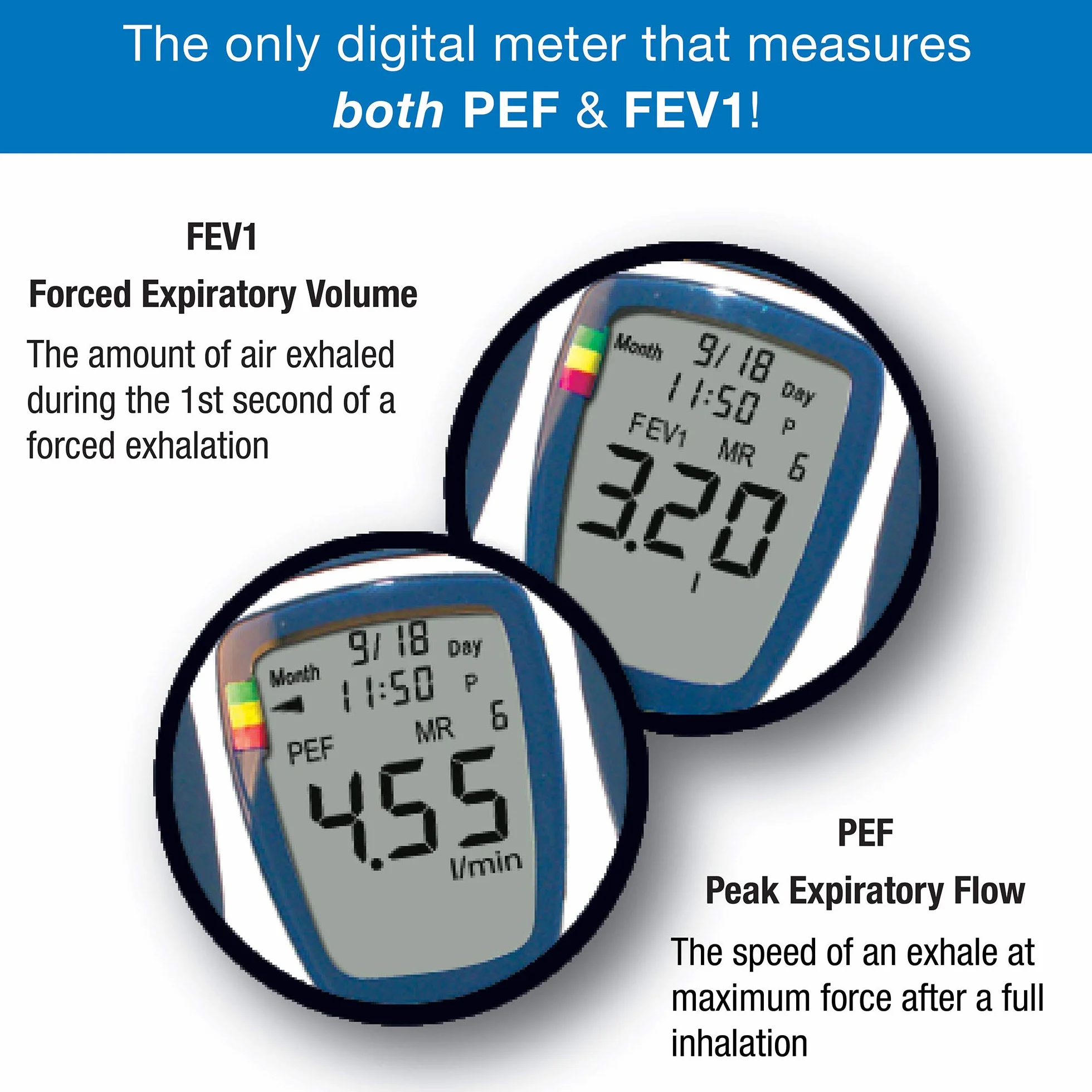Microlife Pf-100 Microlife monitor PEF i astmy, pomiar PEF i Fev1