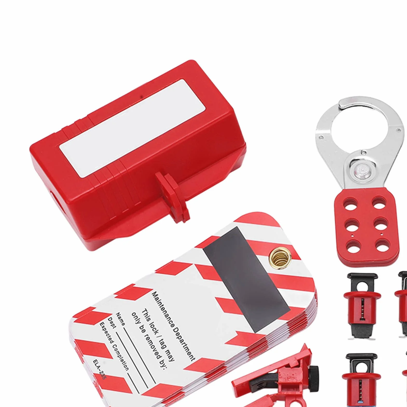 Zabezpieczenie Zasilania Elektrycznego Przerywacz Blokady Zestaw Tagout Kłódka Bezpieczeństwa Zestaw Zamków Loto do Przemysłowych Kłódek z Kluczem