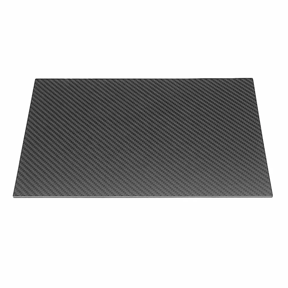 Płyta z włókna węglowego 3K, Arkusz włókna węglowego w kolorze czarnym o wymiarach 300 mm x 600 i grubości 0,5-5(3mm*300mm*600mm)
