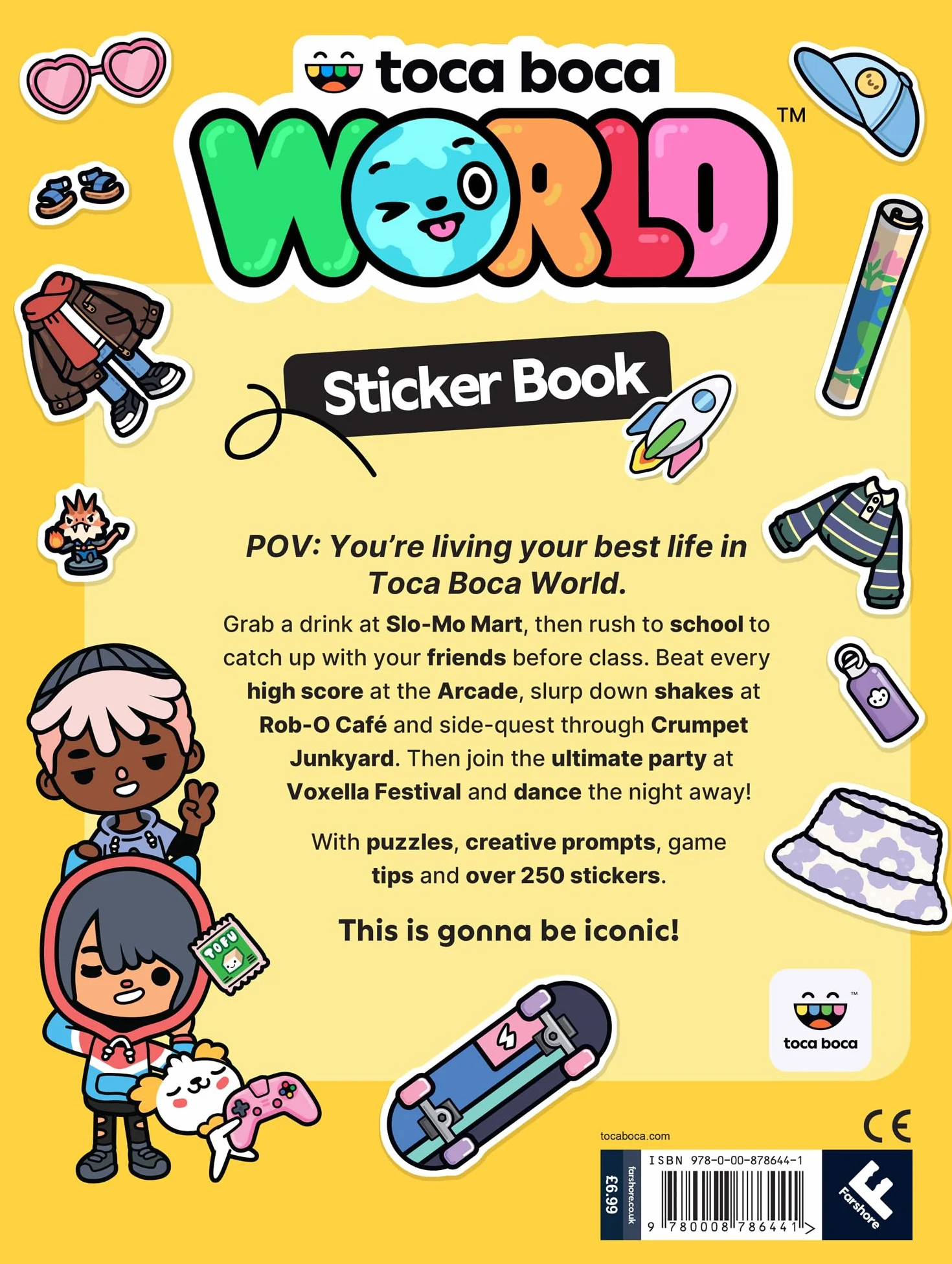 Toca Boca Sticker Book: Welcome To Toca Boca!: an official sticker book for fans of the Top 3 iPad app for kids. Perfect for children aged 8, 9, 10, 11, 12. NEW for 2026!