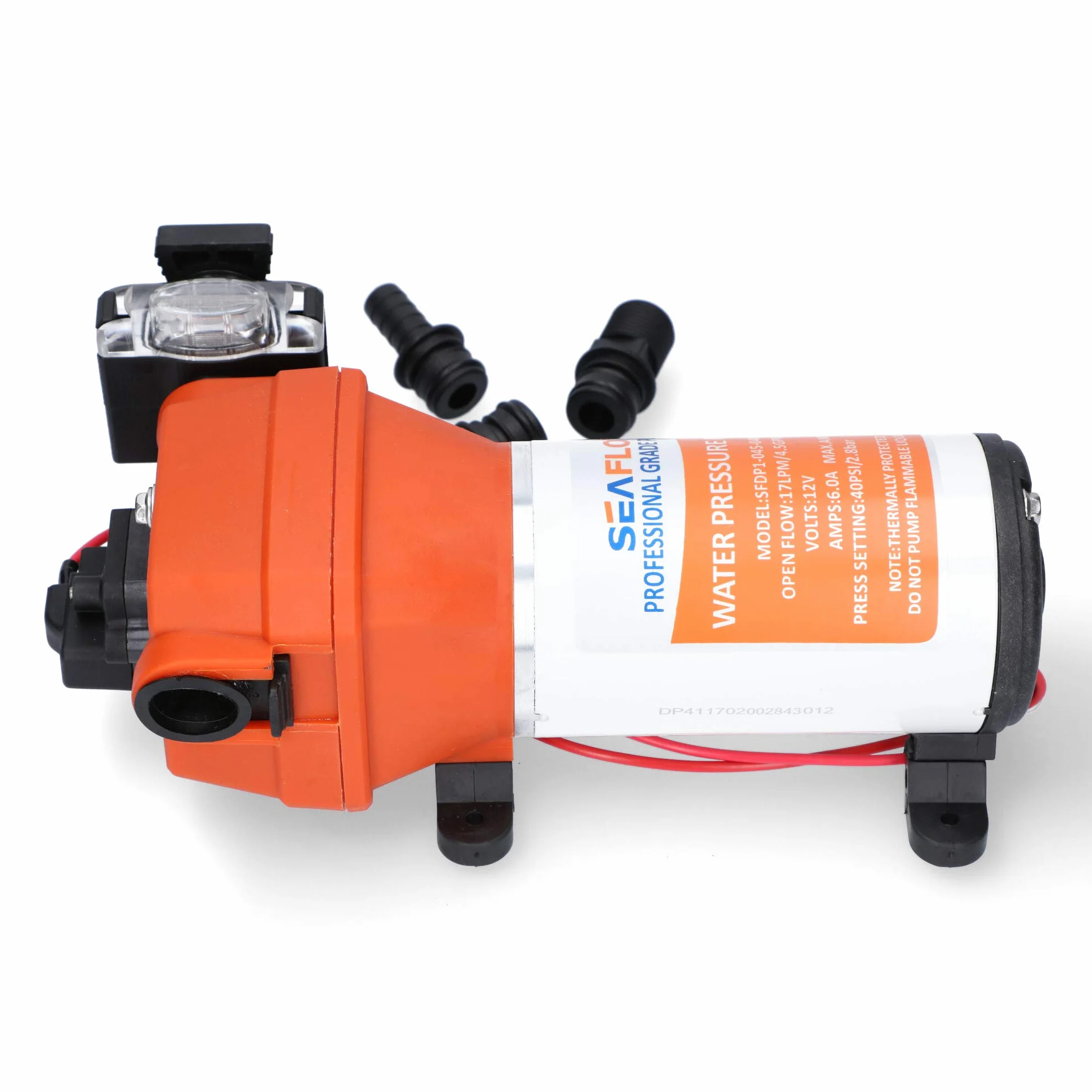 LIGHTEU Seaflo SFDP1-045-040-41 12 V, 17 LPM, 2,8 bar, 4-komorowa pompa membranowa