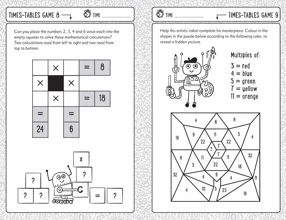 Times Tables Games for Clever Kids: More Than 100 Puzzles to Exercise Your Mind