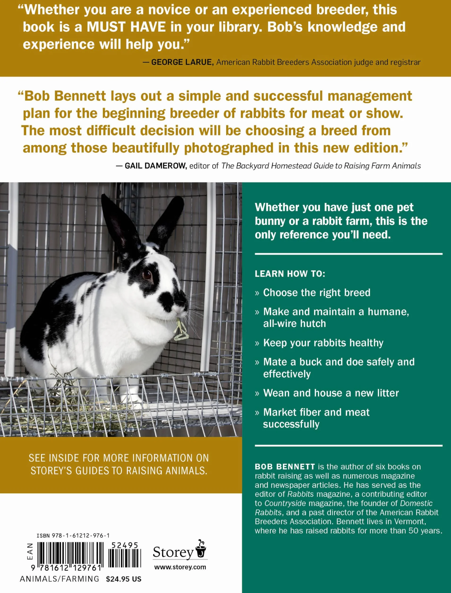 Storey's Guide to Raising Rabbits, 5th Edition: Breeds, Care, Housing