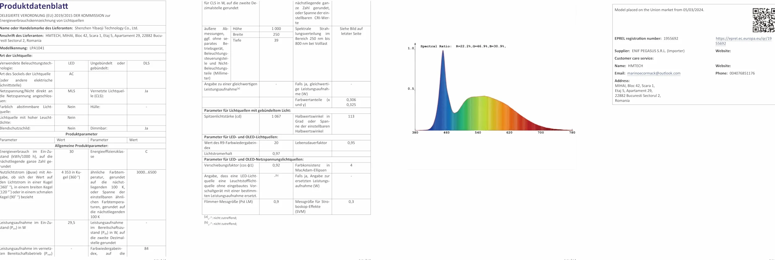 Oraymin Lampa sufitowa LED, panel 100 x 25 cm, 30 W, 3300 lm, CCT, prostokątna, lampa sufitowa LED, ściemniana, 3000-6500 K, lampa dzienna, lampa do salonu, sypialni, kuchni