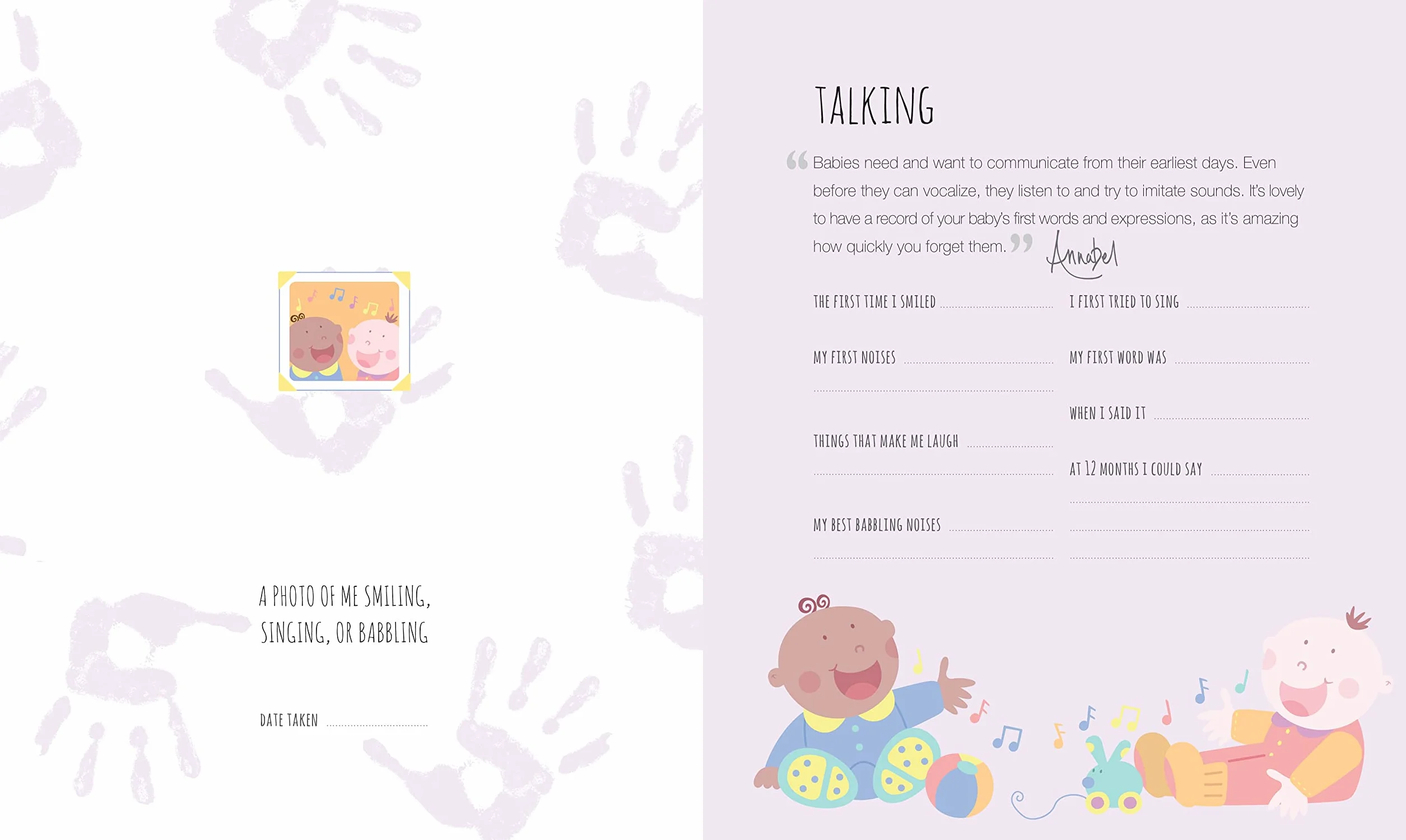 Baby's First Year Journal: A Keepsake of Milestone Moments
