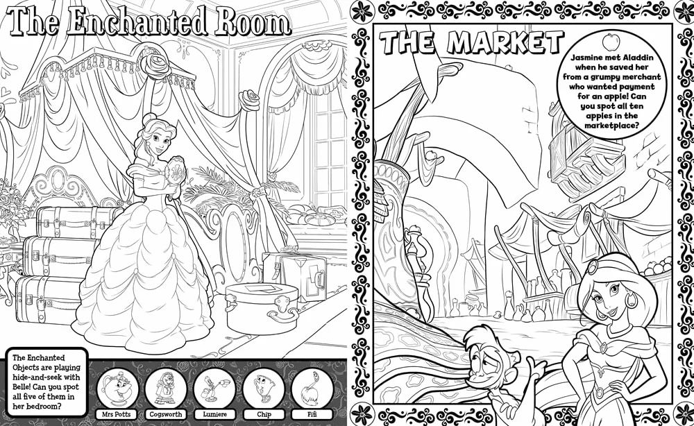 Disney Princess: Search & Find Colouring