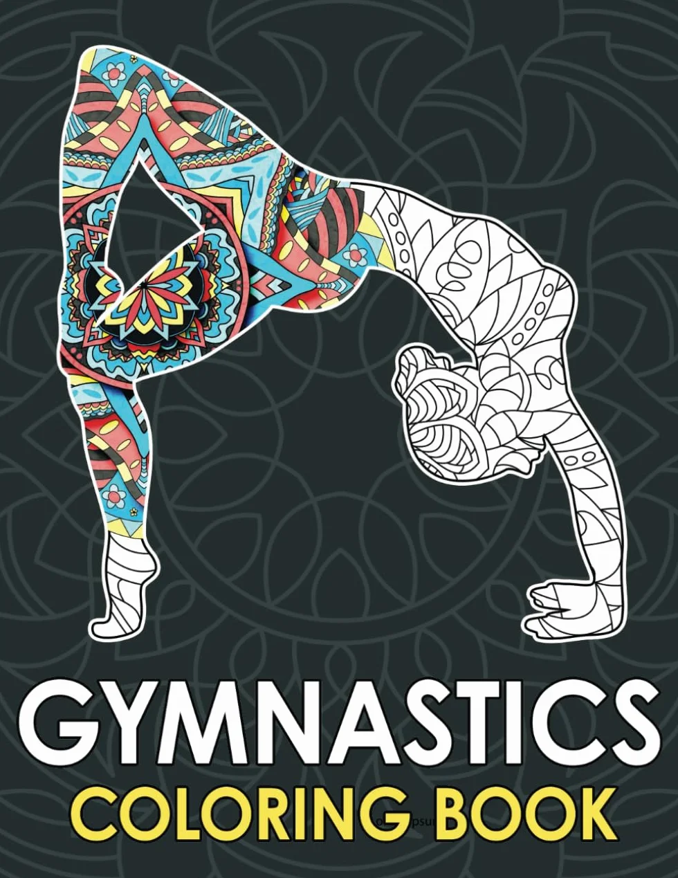 Gymnastics Coloring Book: A Relaxing Mandala Coloring book | Beautiful Gift For Gymnast Girls And Coach