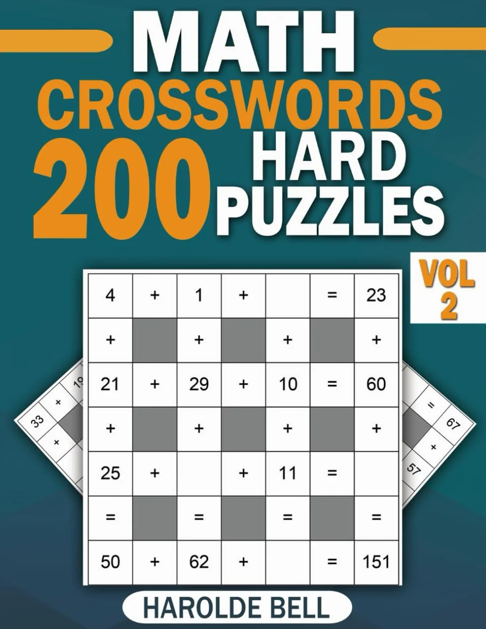 Math Crosswords 200 Hard Puzzles
