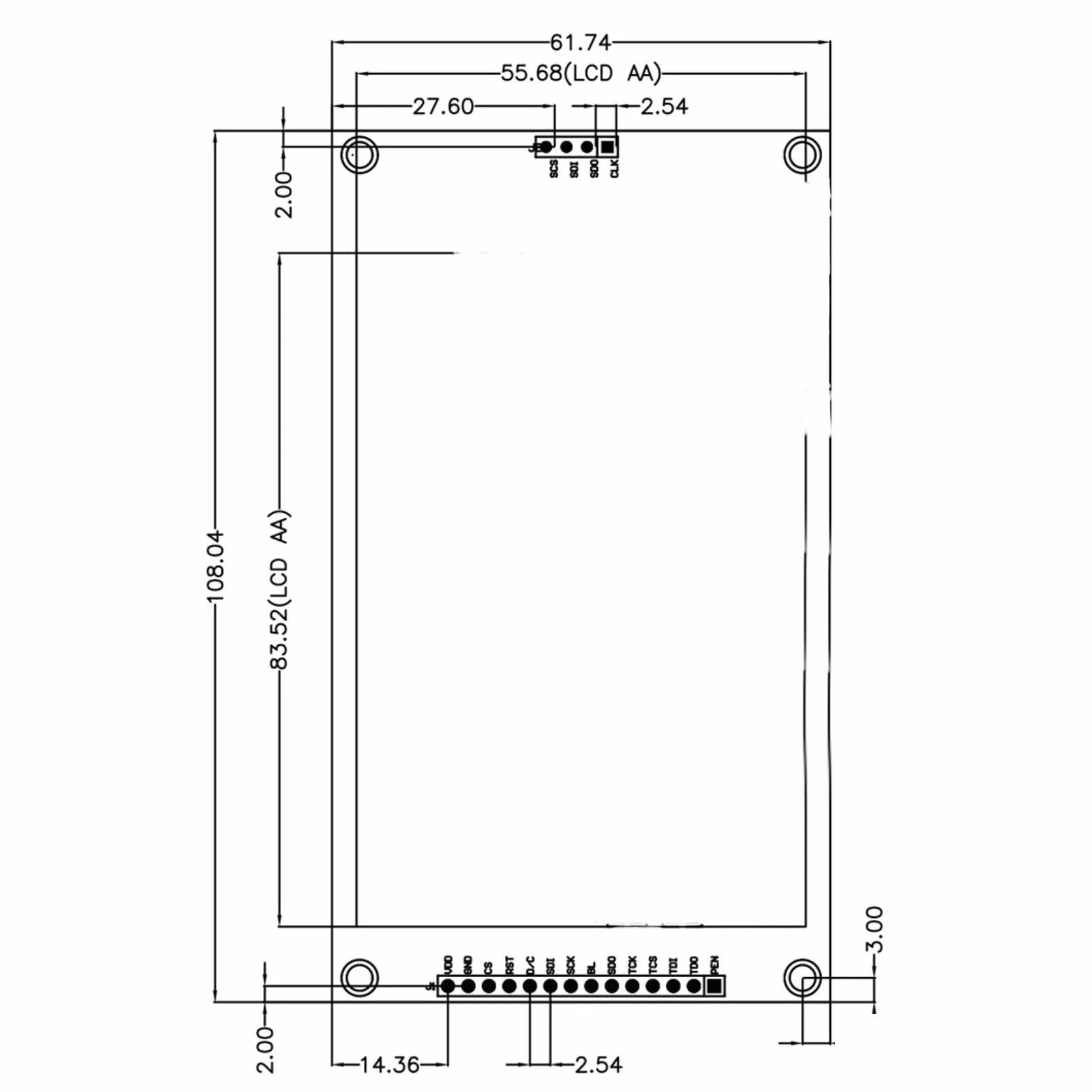 Moduł Wyświetlacza TFT ILI9488, 4-calowy Dotykowy LCD z Interfejsem SPI, do Projektów Mikrokontrolera