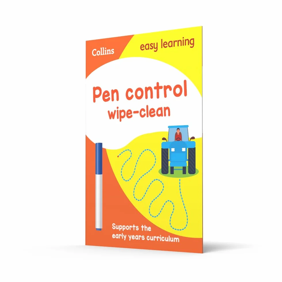 Pen Control Age 3-5 Wipe Clean Activity Book: Ideal for home learning