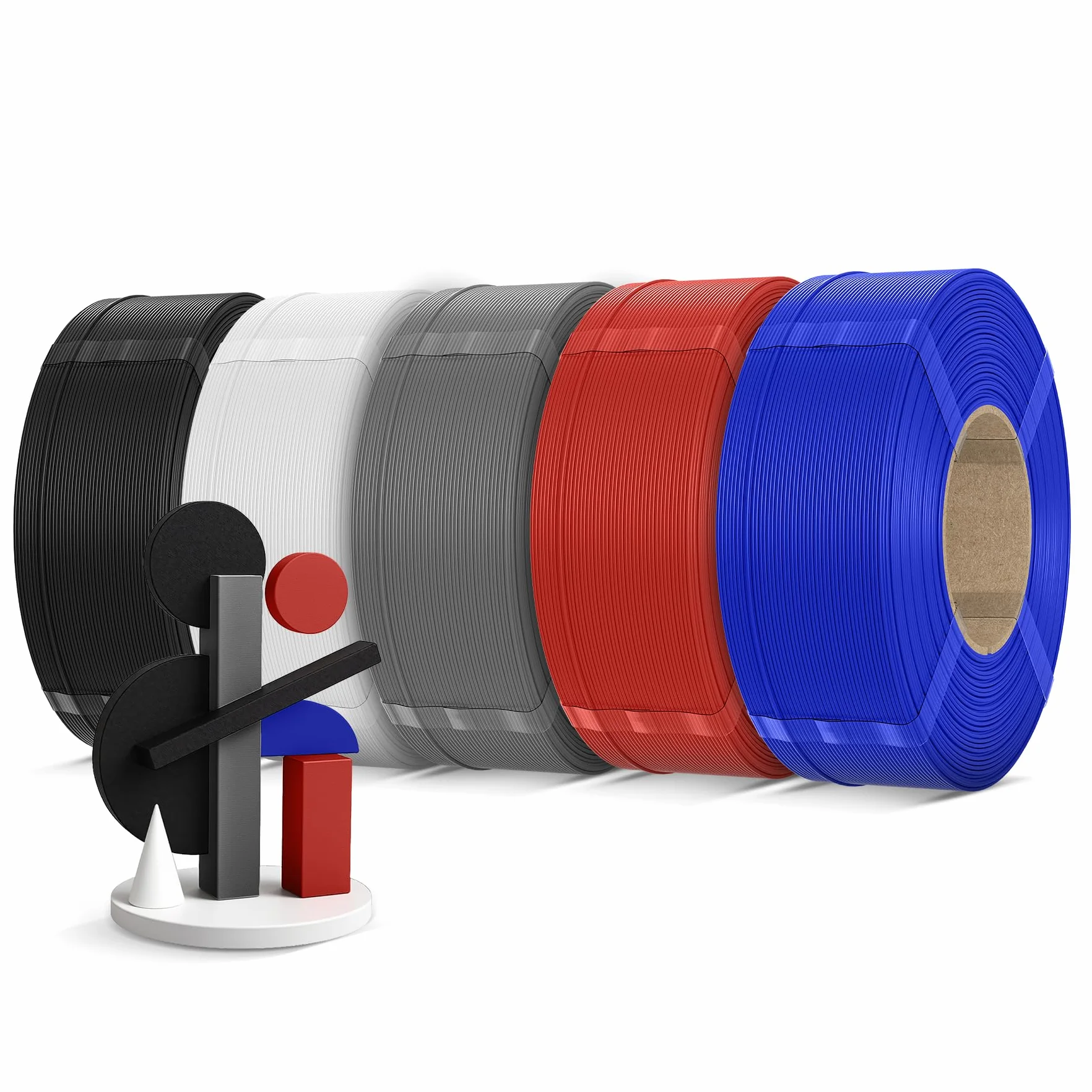 Inslogic PLA Pro Filament 1.75mm Zestaw 5kg uzupełnień, dokładność ±0.02mm, prędkość druku 50-300mm/s (5 kolorów)