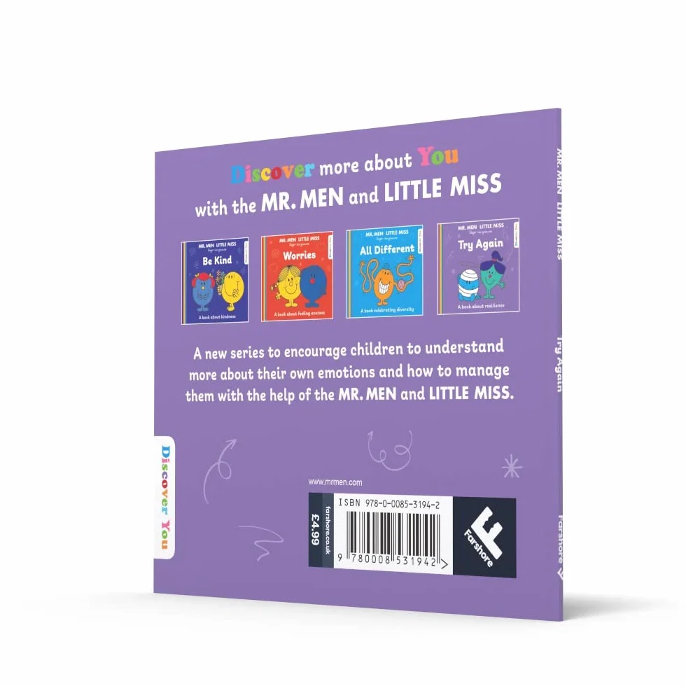 Mr. Men Little Miss: Try Again: A Book about Resilience from the New Illustrated Children’s Series for 2022 about Feelings