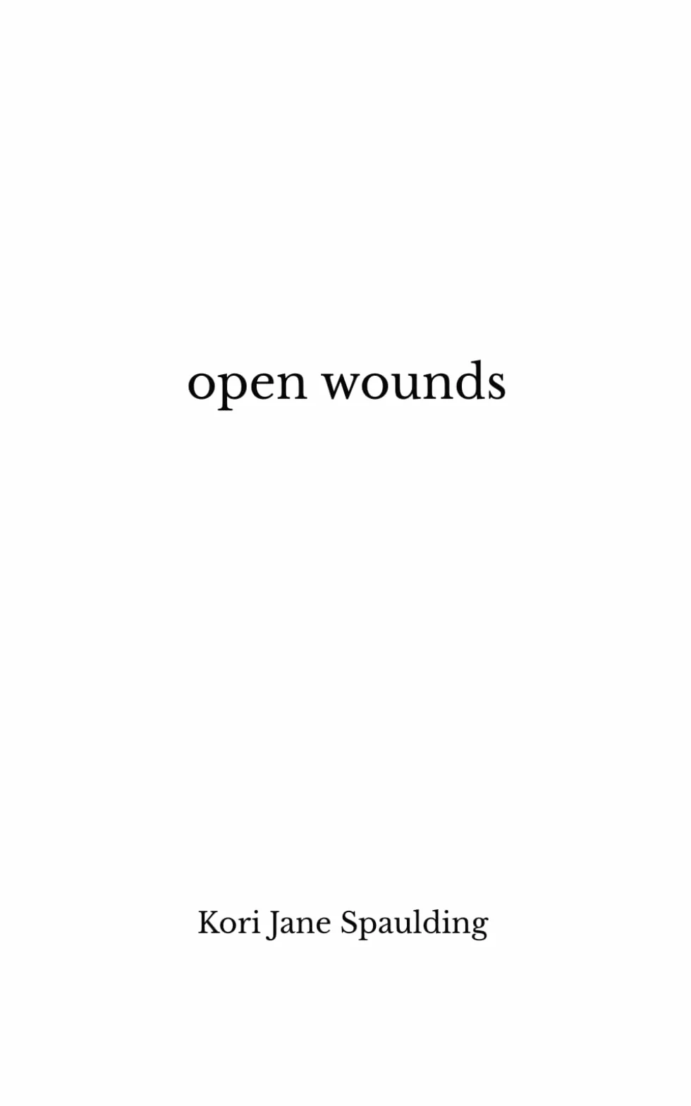 Open Wounds
