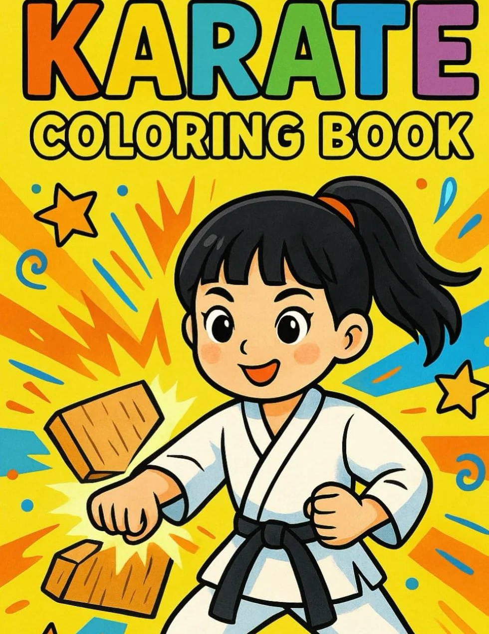 Karate Fun Coloring Book for Kids: Learn & Play!