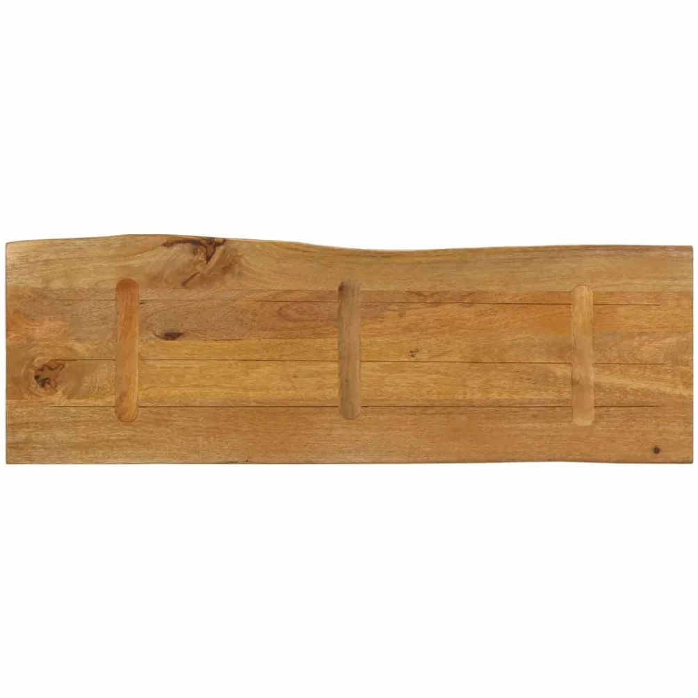 vidaXL Blat stołu, 120x40x2,5 cm, naturalna krawędź, lite drewno mango