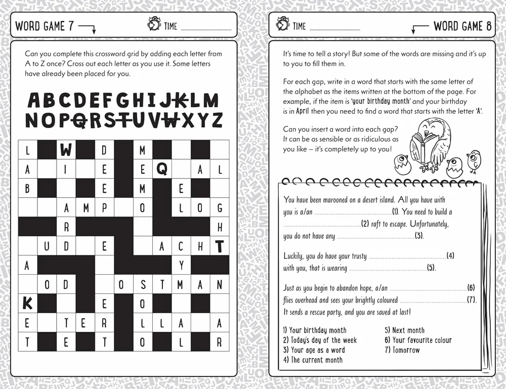 Word Games for Clever Kids: 8: More Than 100 Puzzles to Exercise Your Mind