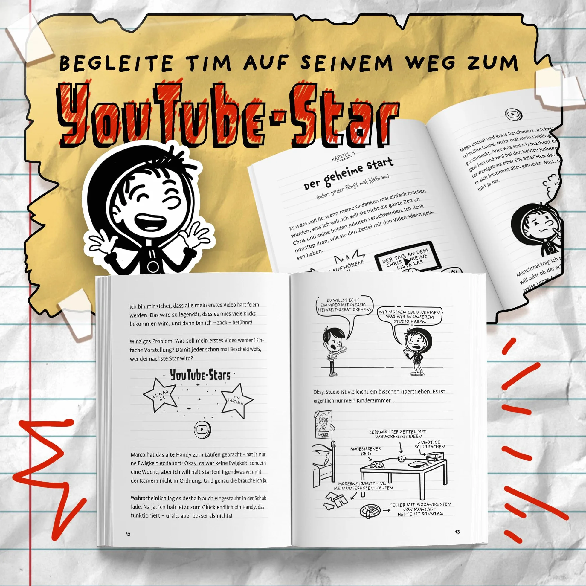YouTube-Chaos: Tagebuch des jüngsten YouTubers - Ein Comic-Roman von LukasBS: 4
