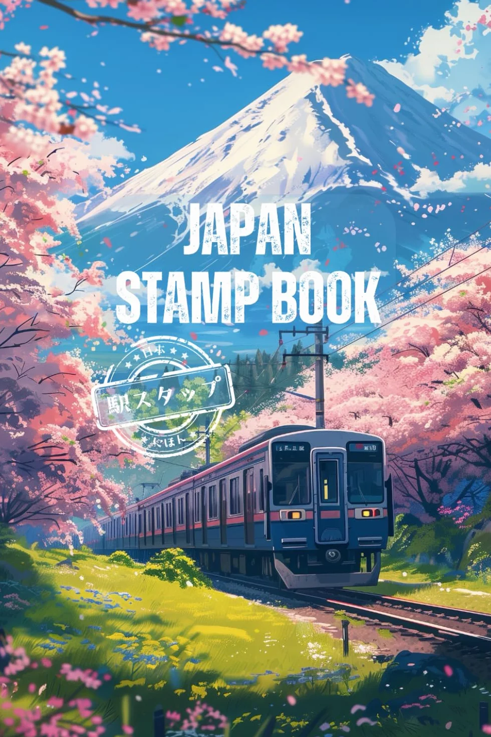 Japan Stamp Book: Eki Stamp Book, Tourist Attraction and Souvenir Collection Stamp Travel Journal for your trip size 4" x 6"