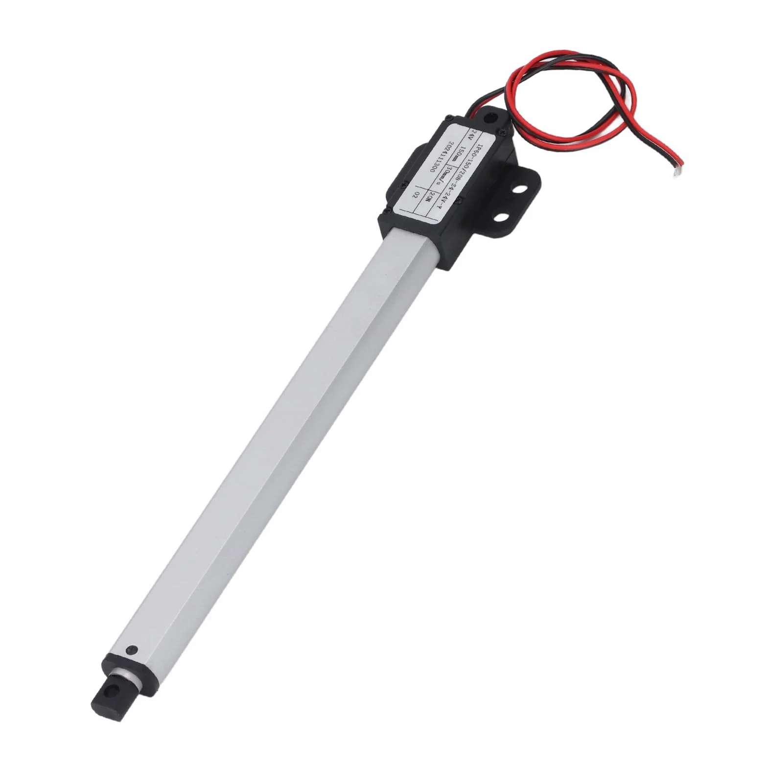 Elektryczny Siłownik Liniowy DC24V 150mm Skoku 20N Ciąg 30mm/s Automatyczny Teleskopowy Siłownik Liniowy