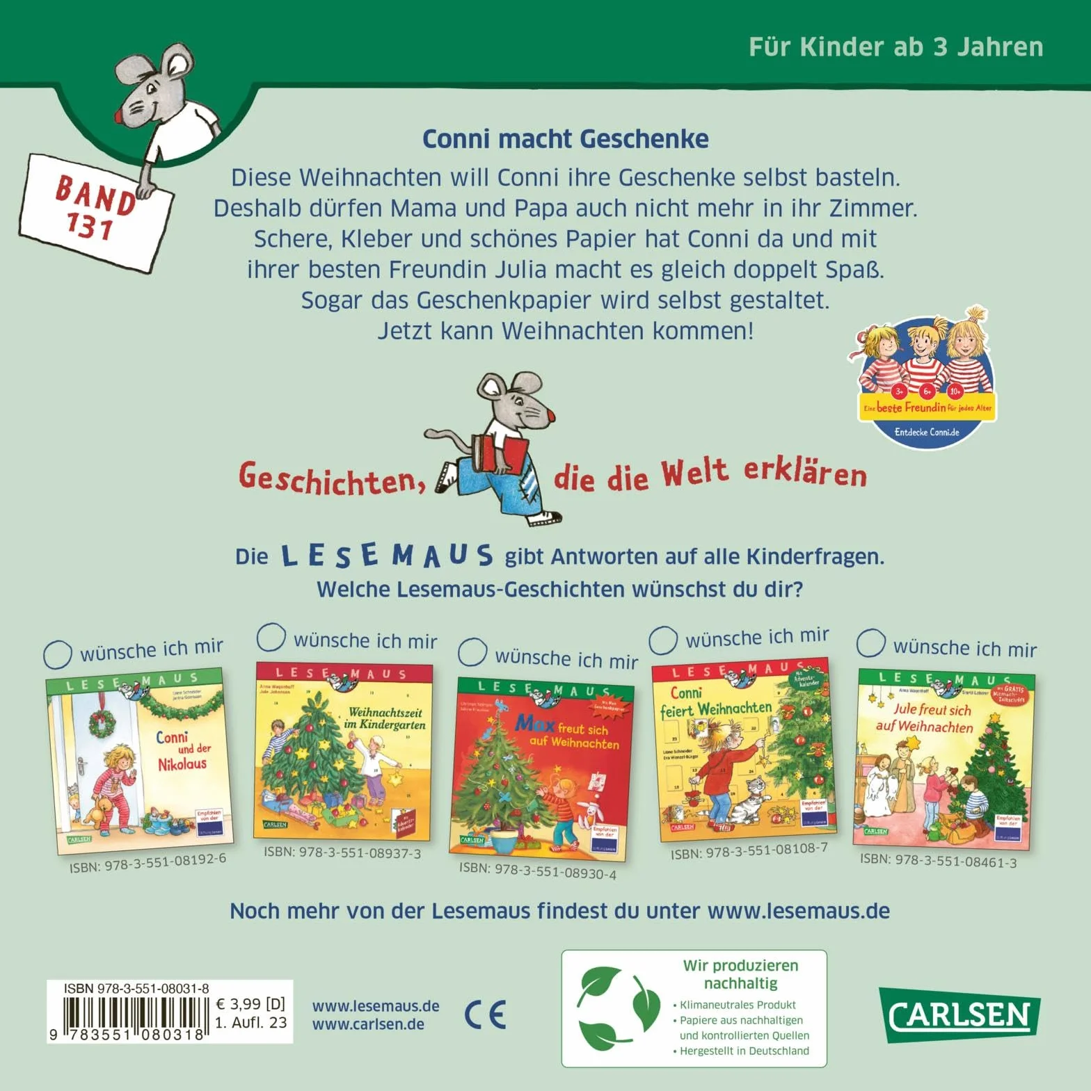 LESEMAUS 131: Conni macht Geschenke