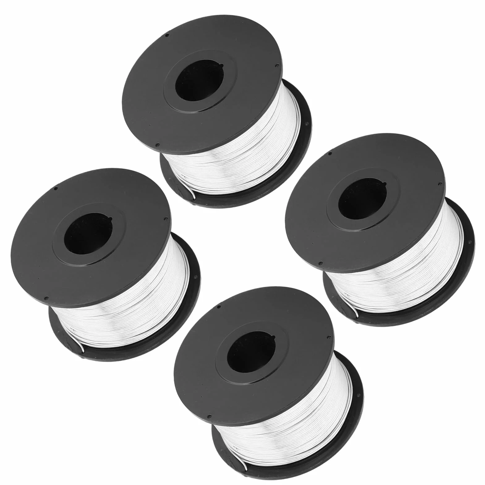 Drut Zbrojeniowy, Drut Wiązałkowy ze Stali Niskowęglowej, 4 szt. 110 M 0,8 Mm Rolki Drutu Zbrojeniowego, Miękki i Elastyczny do Automatycznej Maszyny Wiążącej