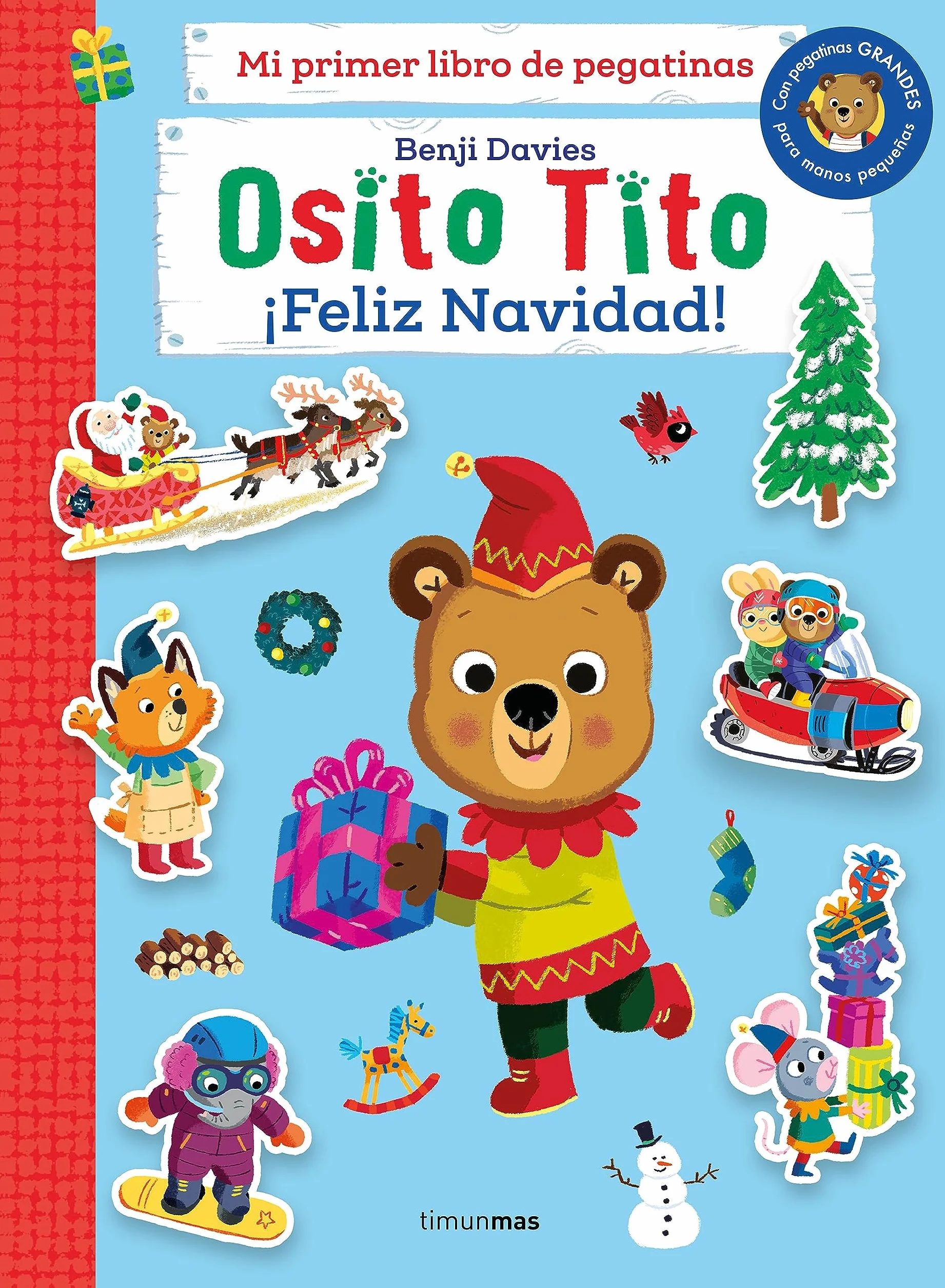 Osito Tito. Mi primer libro de pegatinas. ¡Feliz Navidad!
